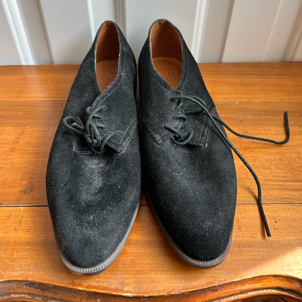 Madewell Black Suede Women's Oxfords